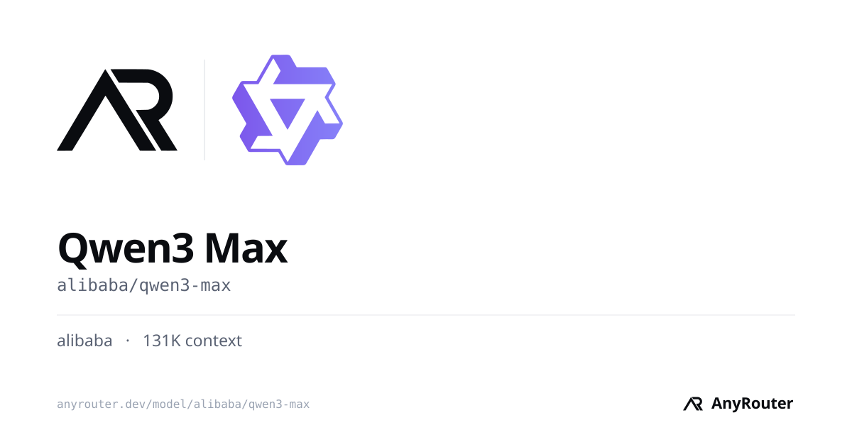 Qwen3 Max share card