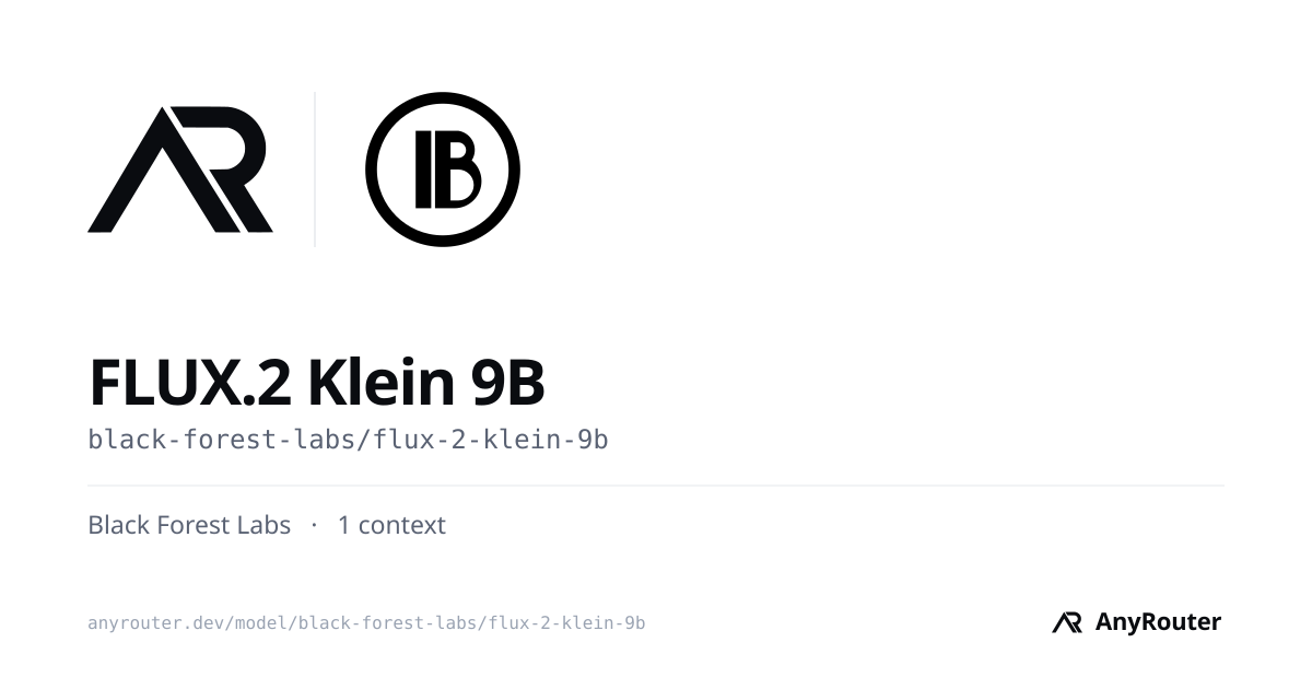 FLUX.2 Klein 9B share card