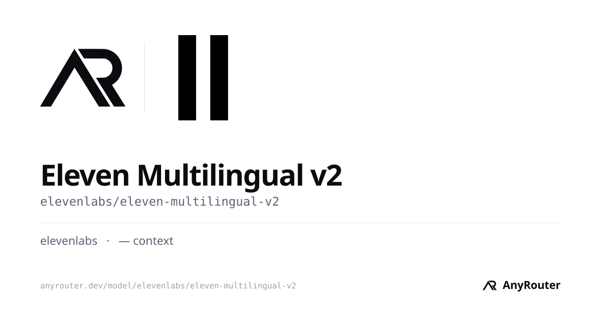 Eleven Multilingual v2 share card