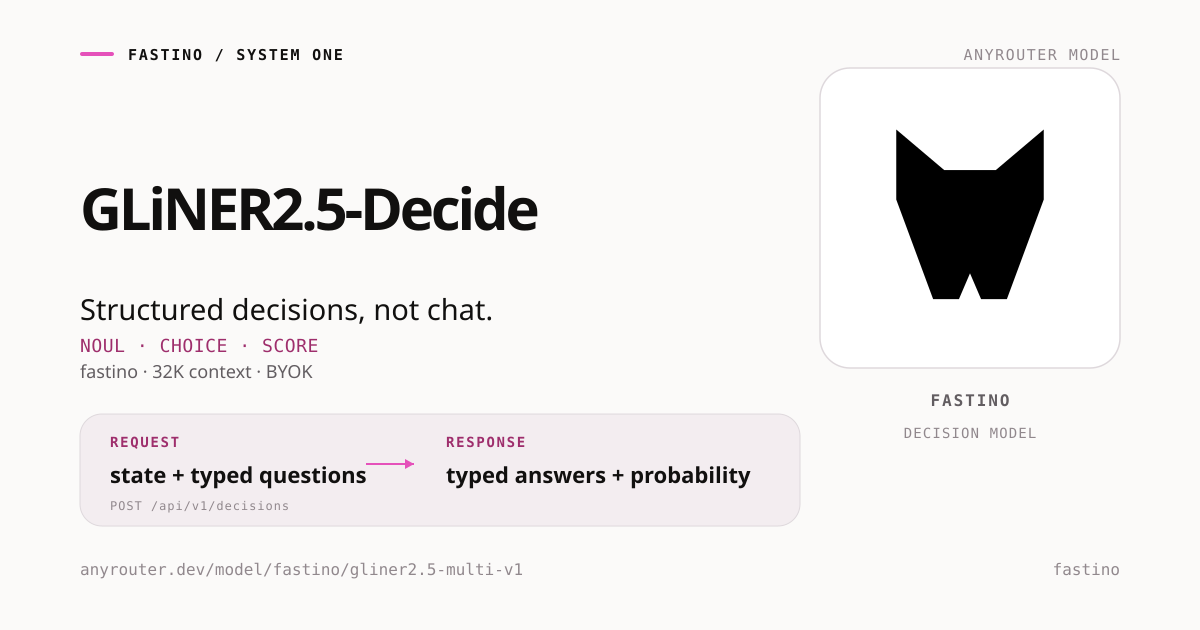 GLiNER2.5-Decide share card