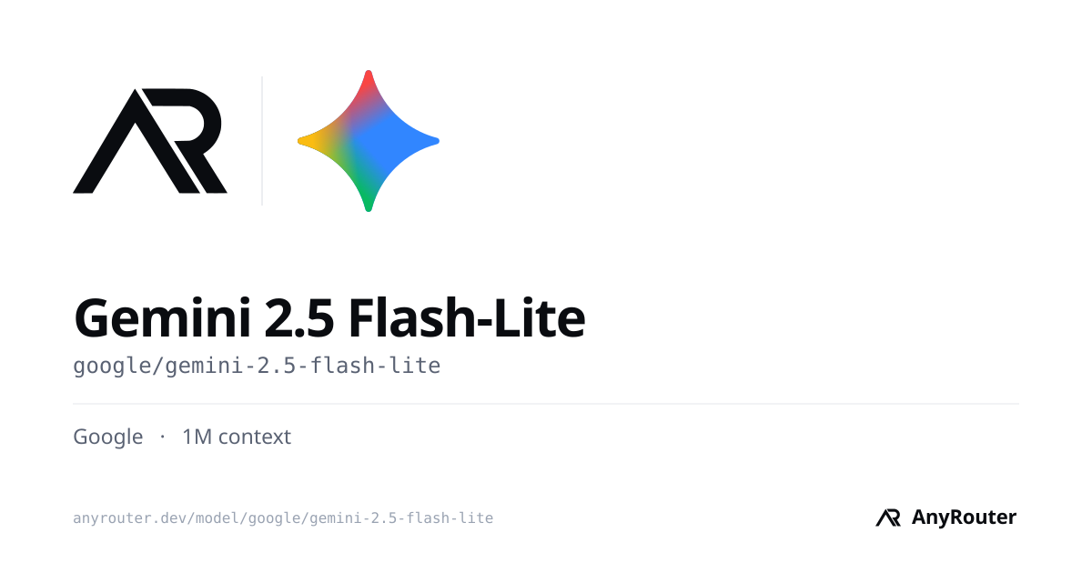 Gemini 2.5 Flash-Lite share card