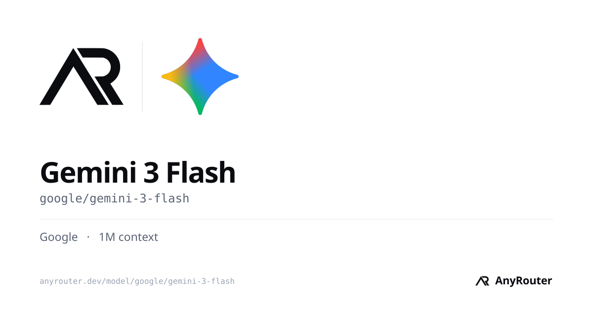 Gemini 3 Flash share card