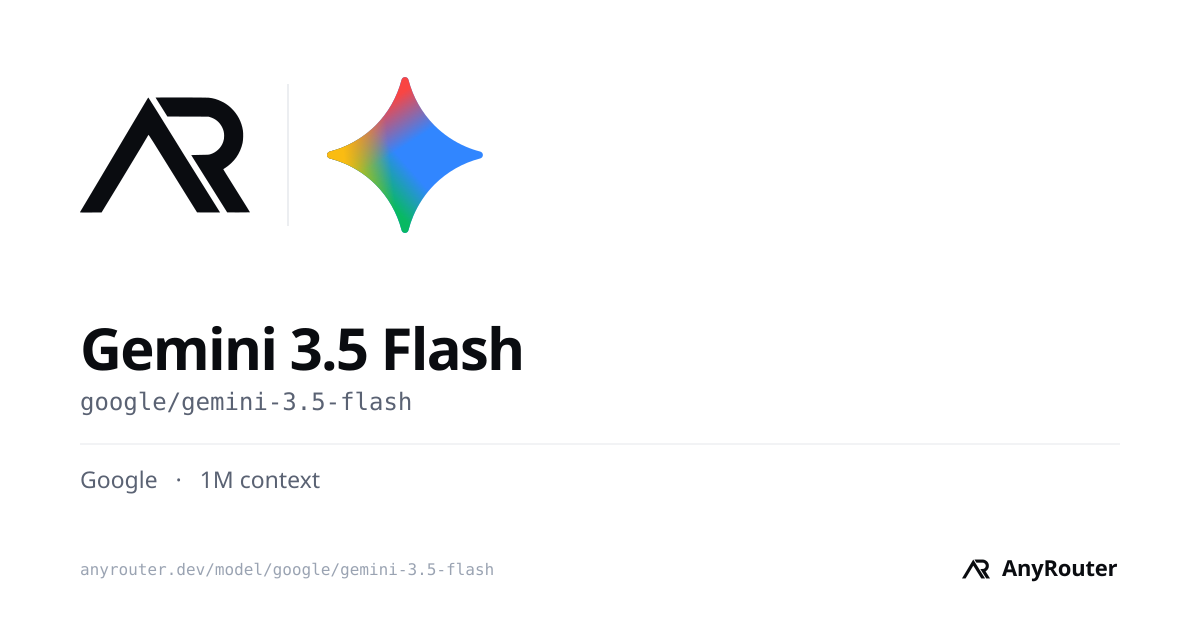 Gemini 3.5 Flash share card