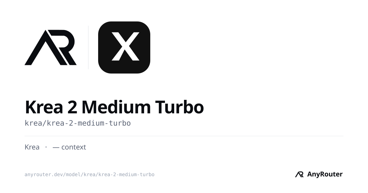 Krea 2 Medium Turbo share card