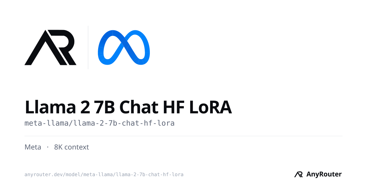 Llama 2 7B Chat HF LoRA share card