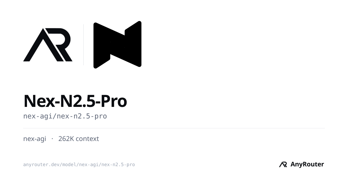 Nex-N2.5-Pro share card