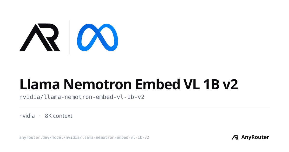 Llama Nemotron Embed VL 1B v2 share card