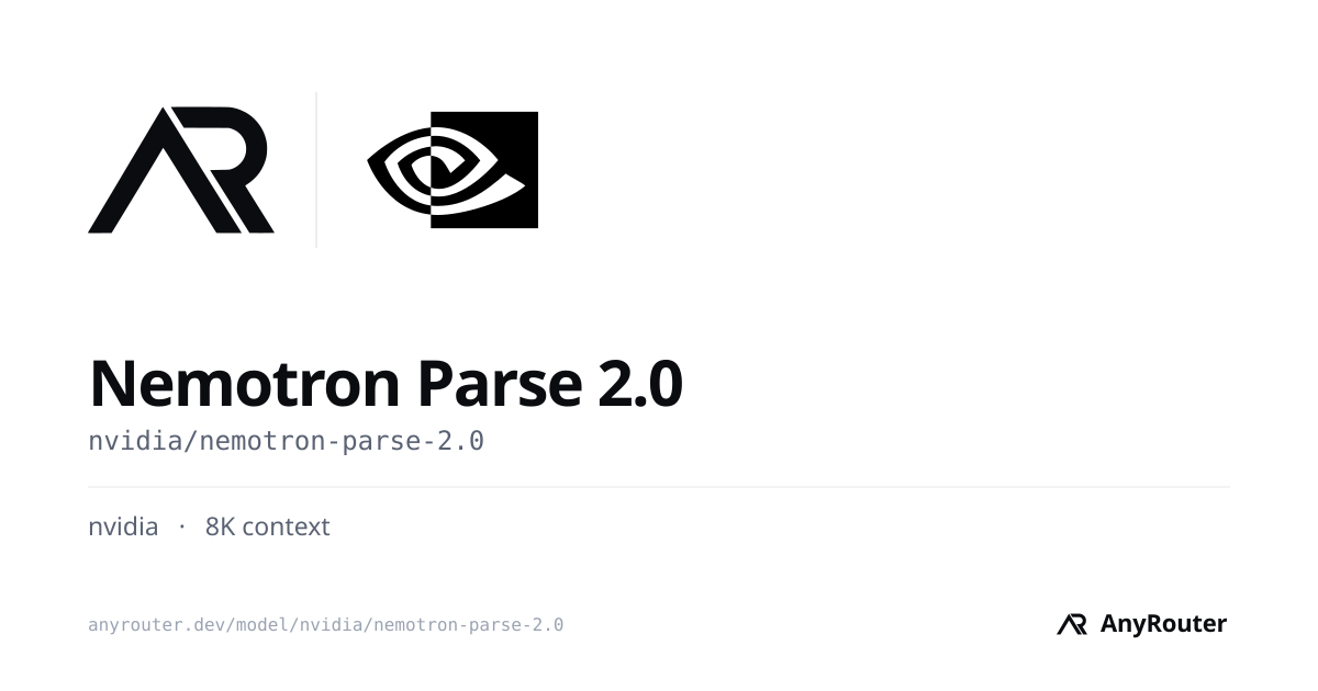 Nemotron Parse 2.0 share card