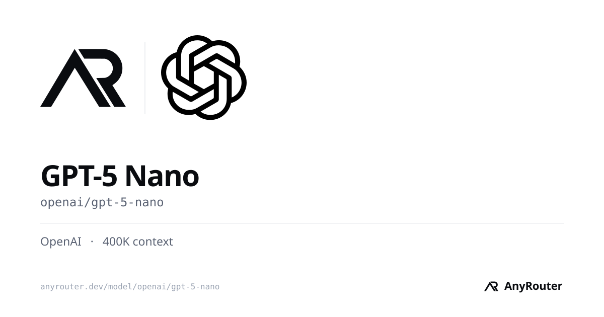 GPT-5 Nano share card