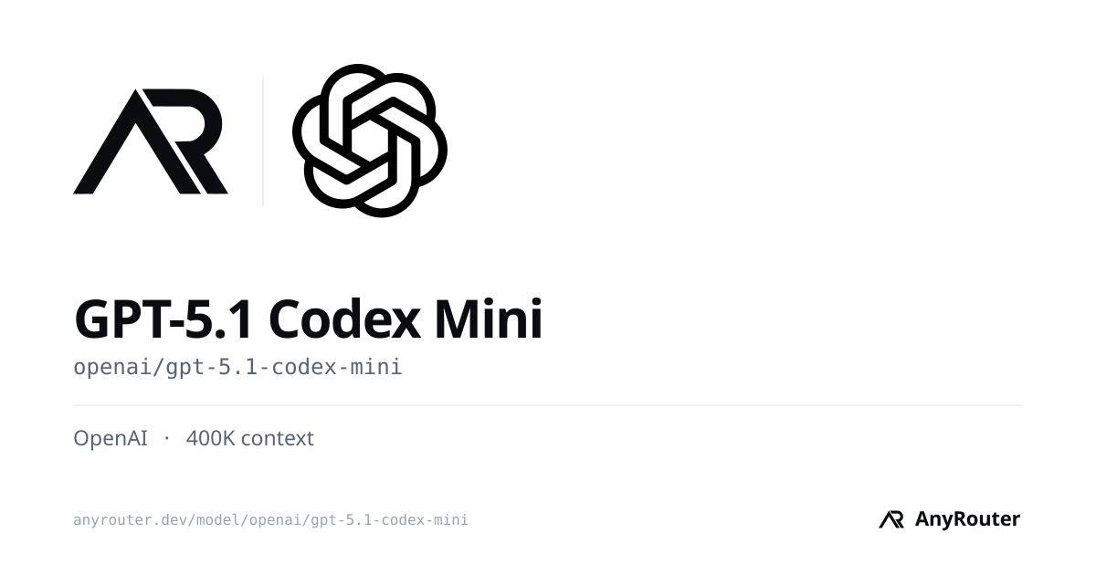 GPT-5.1 Codex Mini share card