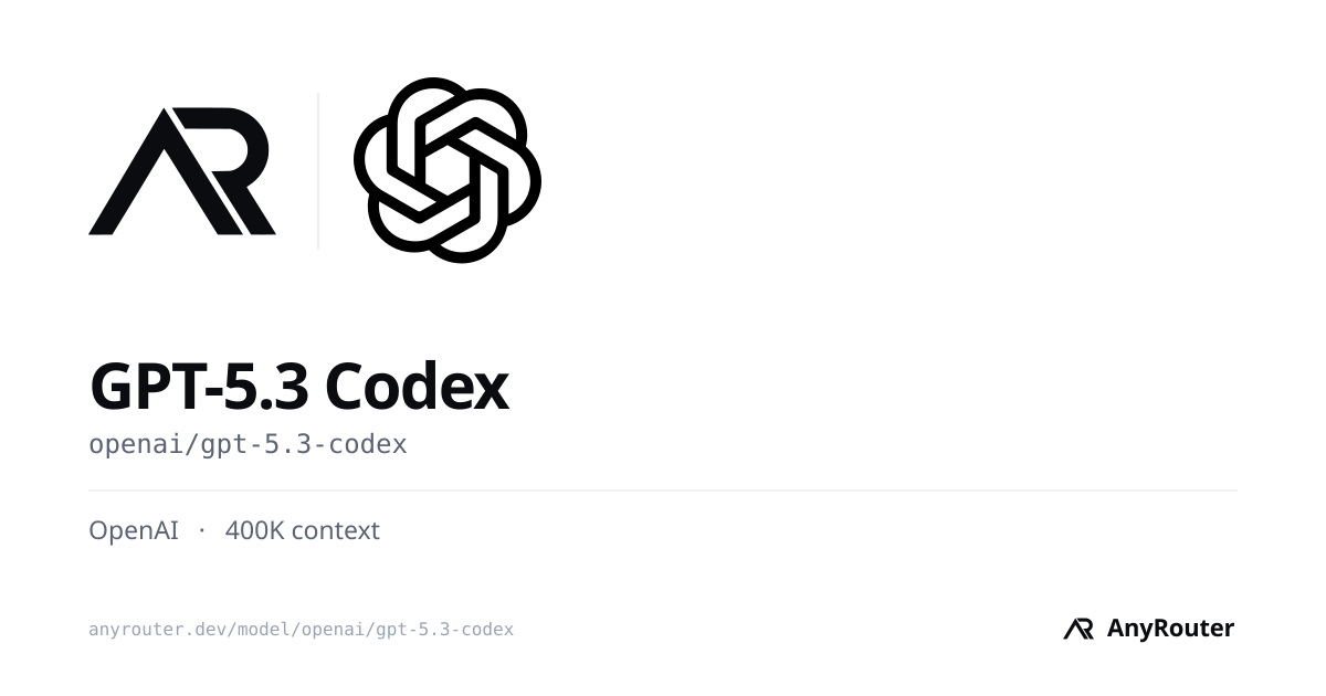 GPT-5.3 Codex share card