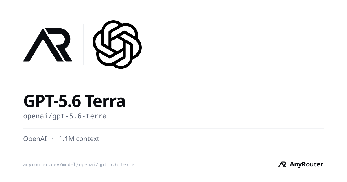 GPT-5.6 Terra share card