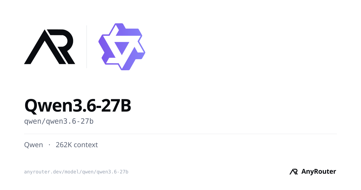 Qwen3.6-27B share card