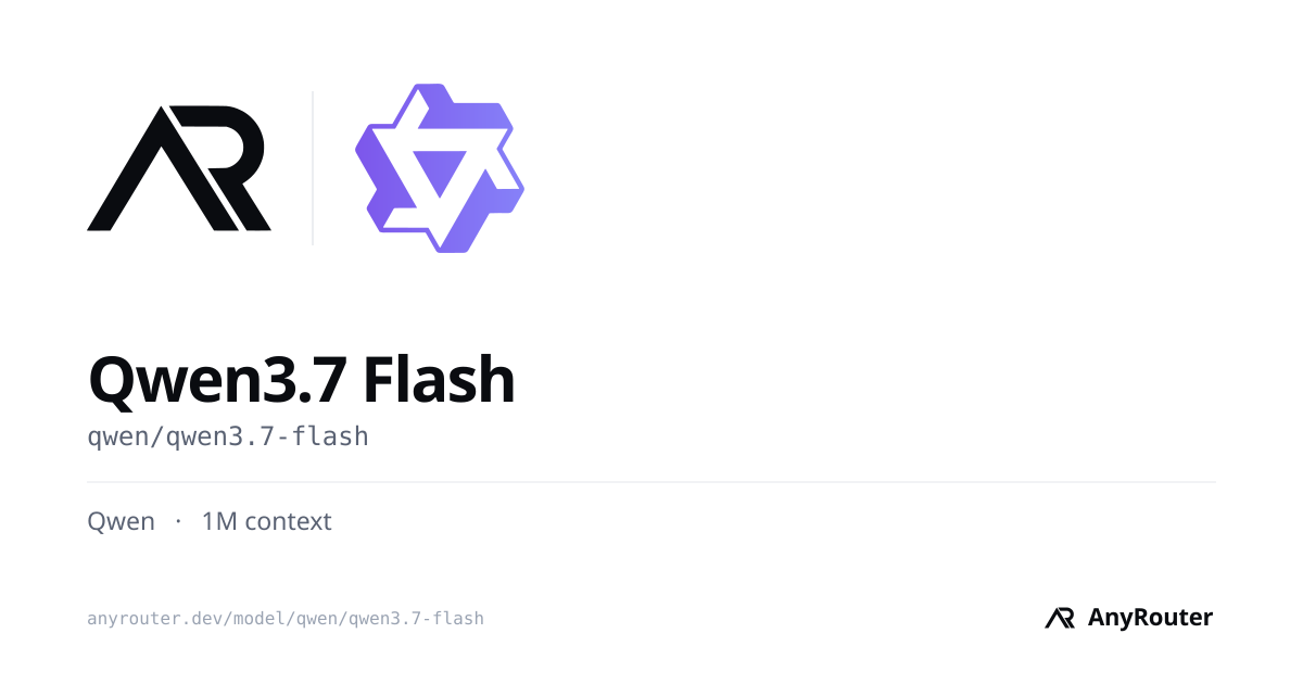Qwen3.7 Flash share card