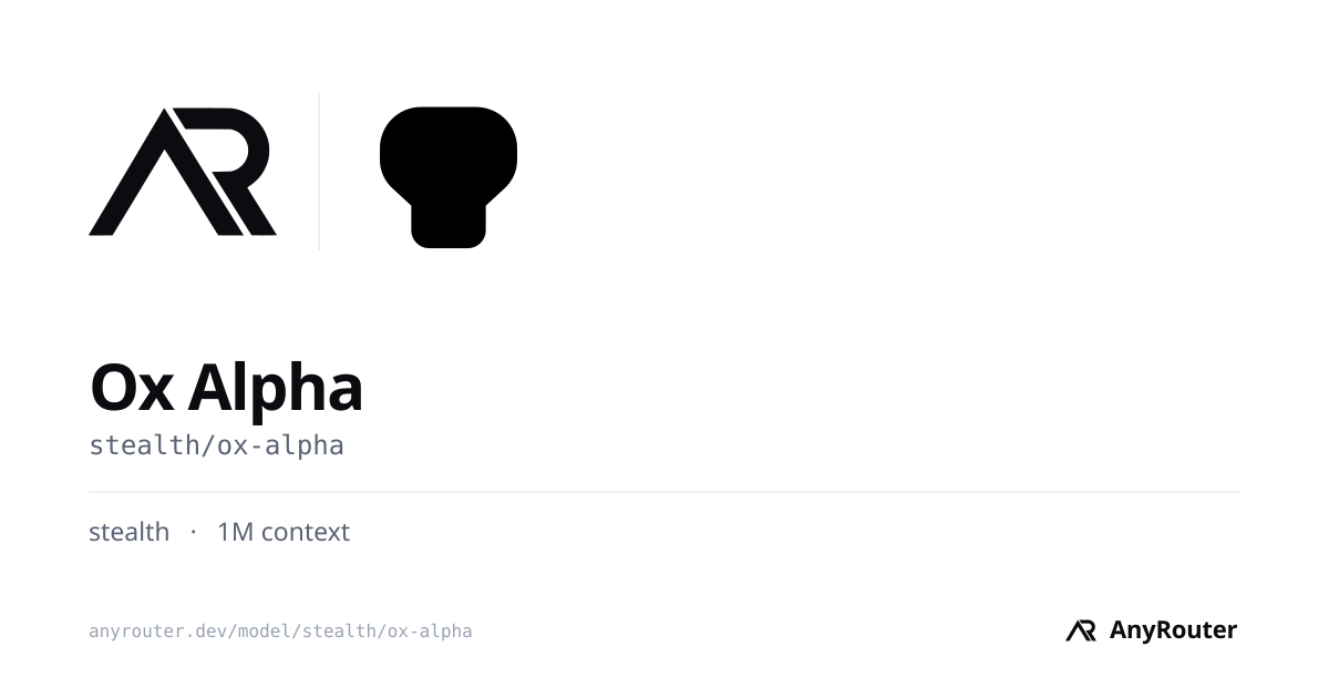 Ox Alpha share card