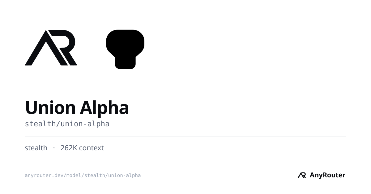 Union Alpha share card