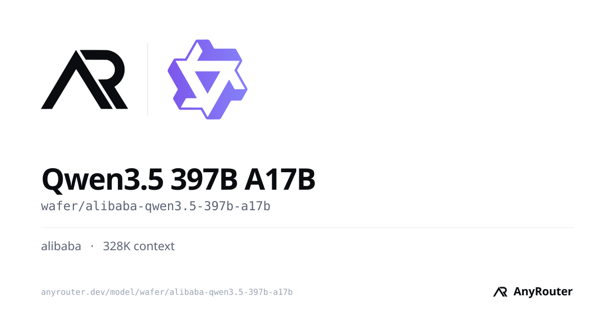 Qwen3.5 397B A17B share card