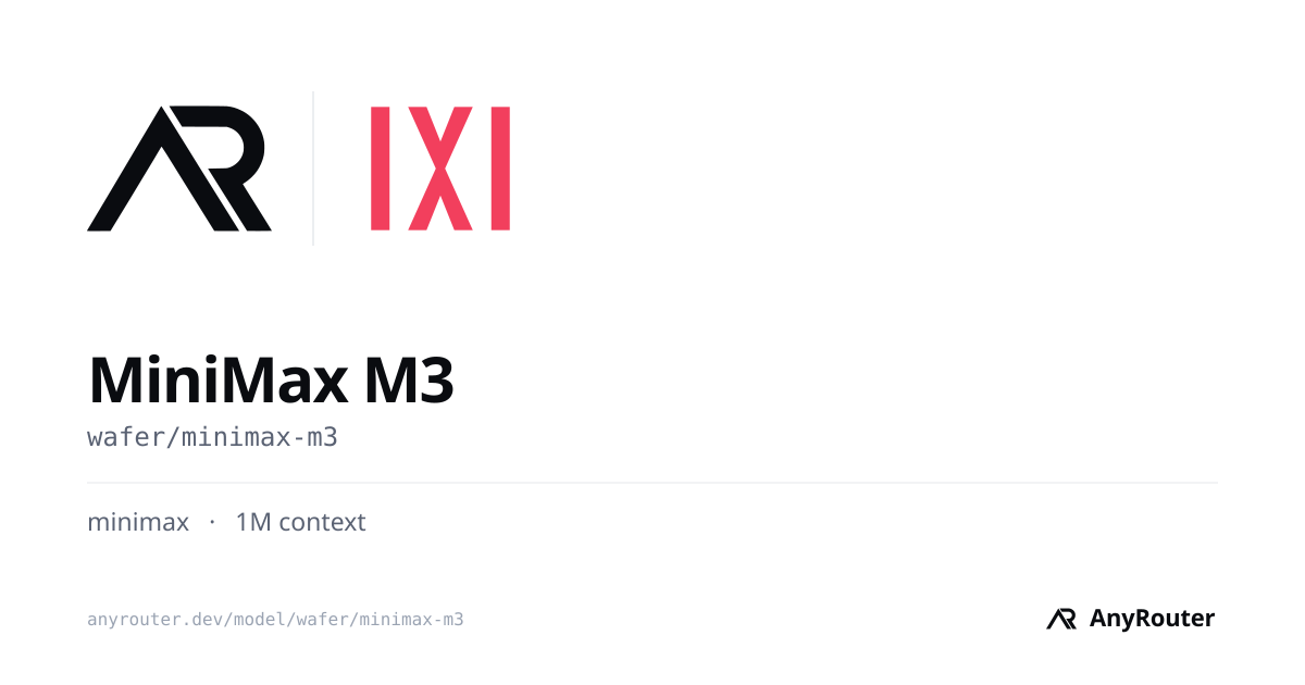 MiniMax M3 share card