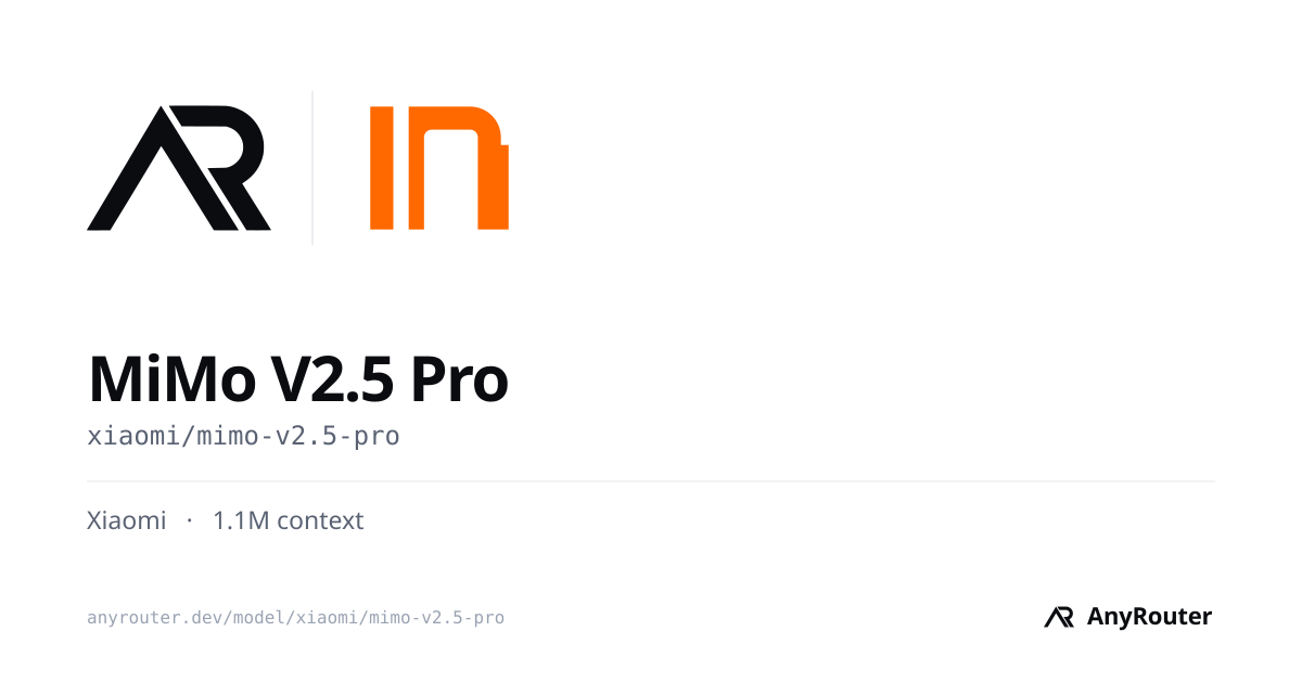 MiMo V2.5 Pro share card