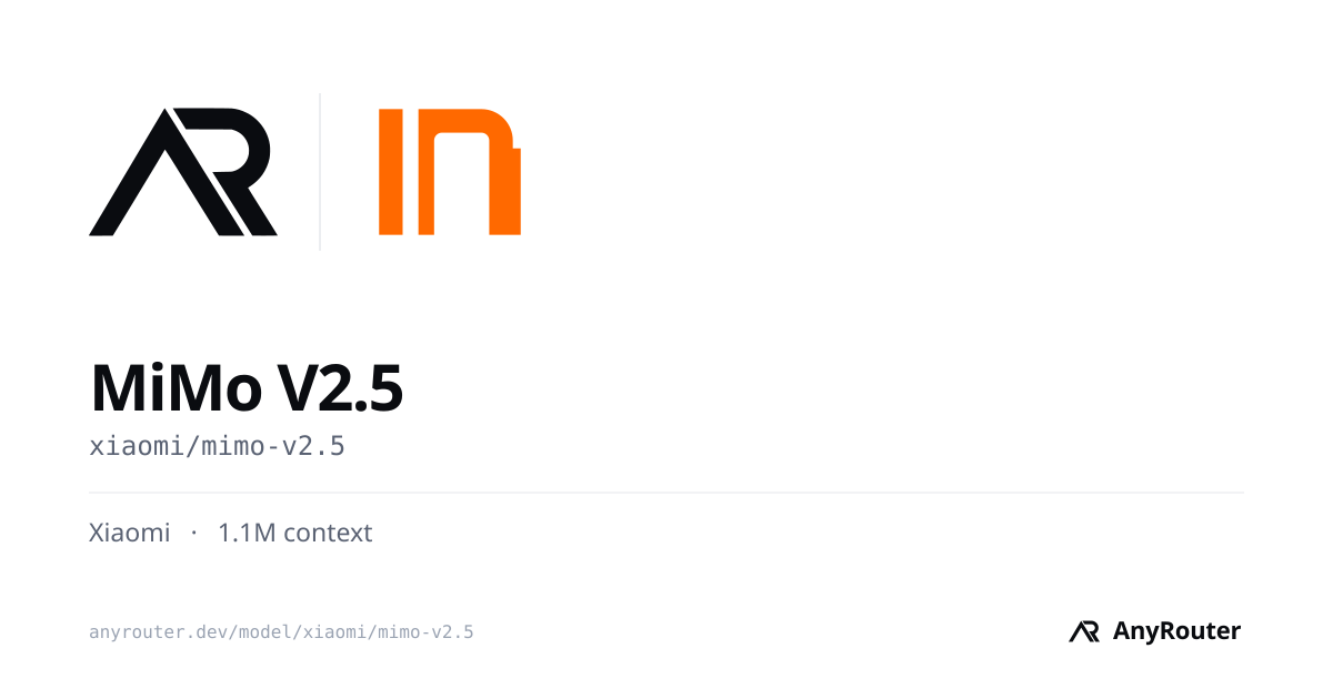 MiMo V2.5 share card