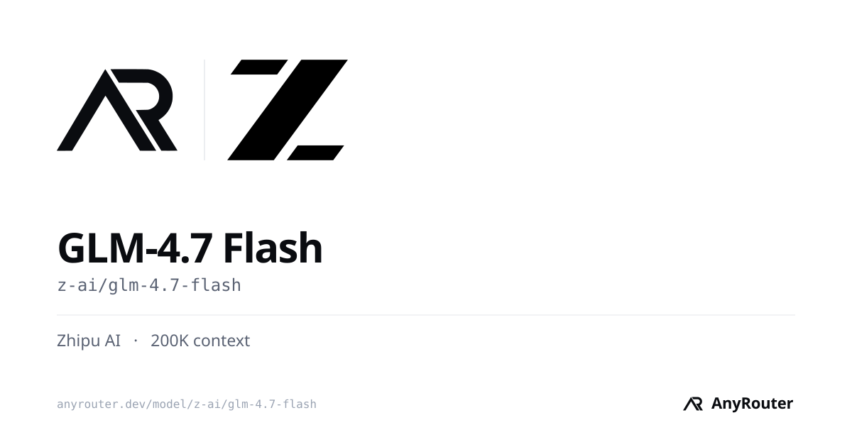 GLM-4.7 Flash share card