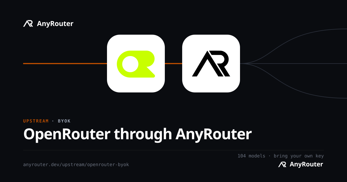 OpenRouter upstream share card